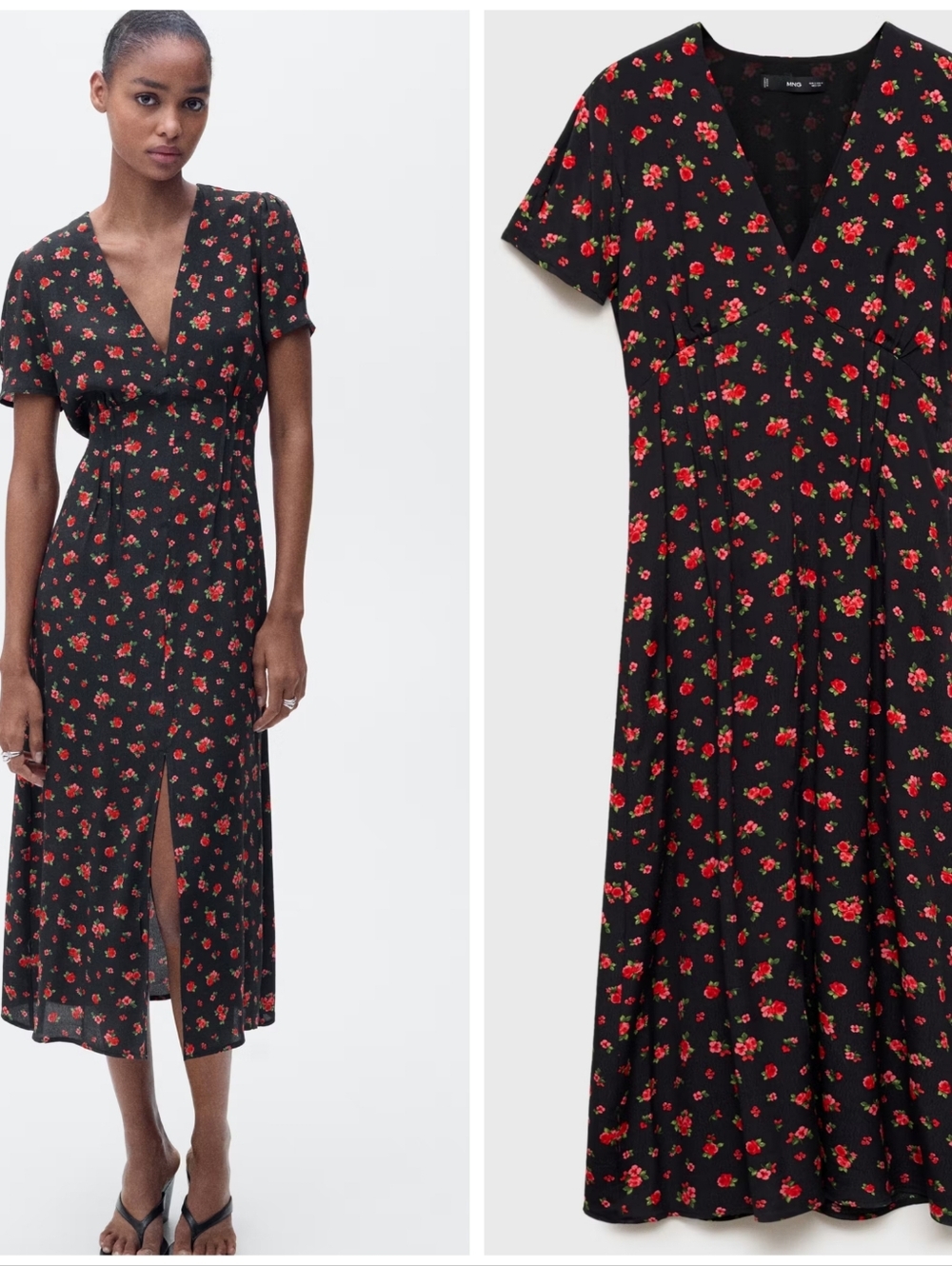 MANGO Floral Dress